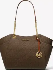 MICHAEL KORS JET SET TOTE: BROWN: New In Package