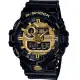 CASIO G-SHOCK 3D立體整點刻度運動錶(GA-710GB-1A)黑x金