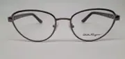 Salvatore Ferragamo SF2145 Rose Pink 606 Metal Eyeglasses Frame 52-18-140 CatEye