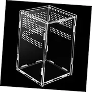 Abaodam Reptile Feeding Box Sturdy Spider Enclosure for Jumping Spiders Lizards Insects Compact Terrarium for Breeding Display Observation Versatile Reptile Tank