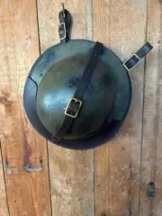 light horse British WWI & WWII Leather Brodie Helmet Carrier for Saddle