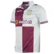 ASTON VILLA FC 2013/14 AWAY (2XL) MACRON SHORT SLEEVE FOOTBALL SOCCER SHIRT EPL
