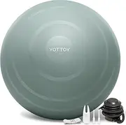 YOTTOY Anti-Burst Exercise Ball for Working Out, Yoga Ball for Pregnancy,Extra Thick Workout Ball for Physical Therapy,Stability Ball for Ball Chair Fitness with Pump