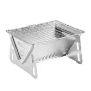 Portable Stainless Steel Grill Charcoal BBQ Grill for Camping and Picnics