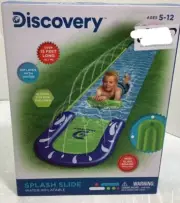 Discovery Splash Slide Water Inflatable, 5-12 Yrs, Mini Slide Board Included