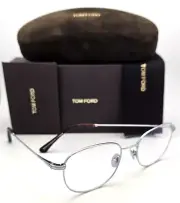 New Tom Ford Reading Glasses TF 5734-B 016 52-19 Silver Titanium Frames Readers