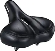 DAWAY C50 Oversized Comfortable Bike Seat - Extra Wide Bike Saddle Replacement with Memory Foam Cushion for Men Women Comfort, Compatible with Peloton, Exercise, Mountain, Road Bicycles or E-Bike