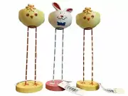 EGG CUP Set of 3 from VON MAUR Easter Chick & Bunny w/ Tall Legs NWT