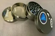 MTG Funny Yikes 8 Ball Answer (Titanium) Grinder 4 Piece Magnetic Hand Mueller