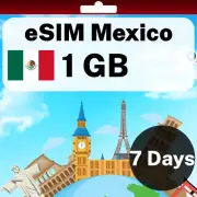 eSIM Mexico - 1 GB - 7 Days - Travel eSIM | QR code activation