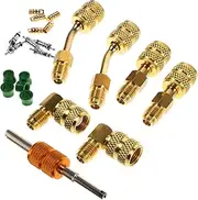 Cabilock 1Set Conversion Adapter Kit for Air Conditioning Systems Mini Split Adapter Tool Set with Durable Core Remover Easy Installation and Versatile Compatibility