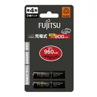 在飛比找樂天市場購物網優惠-FUJITSU 富士通 4號 960mAh 充電電池 2入 