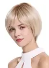 WIG ME UP Wig Women's Wig Monofilament Hand Knotted Short Smooth Blonde Mix