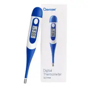 Digital Oral Thermometer Adults Kids Babies Underarm Flexible Tip Fever Alarm