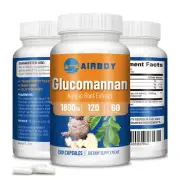 Glucomannan Konjac Root Extract 1800mg - Fat Burning, Weight Management & Loss