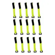 15Pcs Hook and Loop Tape for Organizing Cables and Binding Bike Wheels