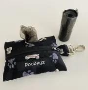 Dog Poo Bag Holder - Handmade - Paw & Bone
