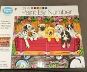 Palmer Paints Deluxe Paint By Number Kit Playful Puppies Dogs Puppy