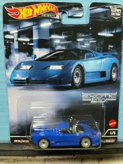 1/64 HOT WHEELS REAL RIDERS EXOTIC ENVY 1994 BUGATTI EB110 BLUE 4/5