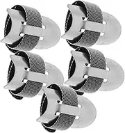 LIGIGWASH 5Pcs Stainless Steel Finger Guards Cutting Safety Protectors for Cooking Sewing Grater Finger Guard Essential Kitchen Tool for Injury Prevention