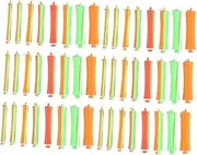 SHERCHPRY 80pcs Hair Curlers Perm Rods Elastic Band Cold Wave Hair Rollers Easy to Use