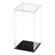 Acrylic Clear Display Case Box Dustproof Showcase Cube Collectibles 10x10x25cm