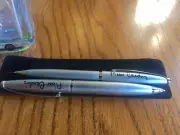 Pierre Cardin Pen and Pencil Set (Silver Satin Finish) Signature on Pen & Pencil