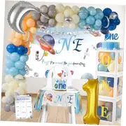 First Trip Around The Sun Birthday Decorations,Themed Baby Shower Space