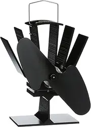 Ecofan® Original Mini, Classic Styled, Heat Powered Wood Stove Fan, 85 CFM, 6.5" Blade, Black