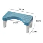 Foldable Toilet Stool with Anti Slip Feet Wide Footrest Toilet Auxiliary Step