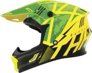 THH Helmets T710X Battle Youth Helmet (Lg, Green/Black)