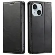 For Iphone 15 Oil Wax Wallet Leather Phone Case