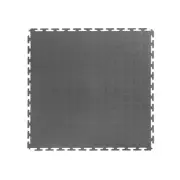 VersaTex Gym Flooring 18" x 18" 24-Pack Rubber Interlocking Modular Tile Gray