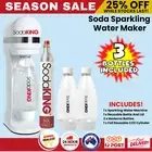 Soda Maker Soda King Sparkling Water Soda Stream Compatible with 3x Bottles 1L