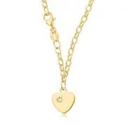 9ct Yellow Gold Triple Drop Necklace