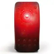 Momentary On/Off 3 Pin Rocker Switch LED Backlit - Red