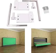 ECLV Horizontal Murphy Wall Bed Springs Mechanism Hardware Kit for Full Size Queen Size,Twin Size,King Size Bed，Horizontal Wallbed Mounting,White