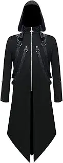 [ZNZHKR] Mens Steampunk Jacket Medieval Gothic Costume Victorian Frock Coat