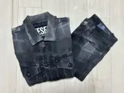 DIESEL Setup All over patterned jacket, skinny pants, plaid pattern W48cm