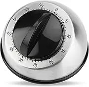 Omabeta 1PCS 60 Minutes Mechanical Wind Up Time Reminder, Countdown Reminder for Home Baking Cooking Baking Sports Games,Stainless Steel Kitchen Timer