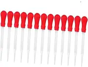 Healifty 13pcs Portable Glass Pipette Dropper Silicone Mold Eye Dropper for Home School Experiments Lightweight Easy to Use for Liquid Reagent Measurement