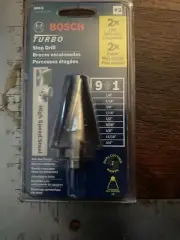 Bosch 1/4" to 3/4" High-Speed Steel Step Drill Bit - 2610051003 SDC3