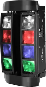 Spider Moving Head Light 8LEDs RGBW 4 in 1 Beam DJ Lights with Sound Activation