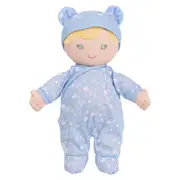 GUND Baby - Baby Doll Aster Blue, Recycled Plush, Kids Soft Toy, Floral Pattern, 30cm H