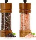 Salt and Pepper Grinder Set,Manual Salt Pepper Mills Grinders for Kitchen,Ref...