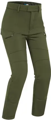 PMJ Sidney Ladies Motorcycle Textile Pants, green, Size 26 for Women