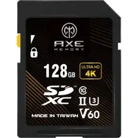 在飛比找momo購物網優惠-【AXE MEMORY】專業級SDXC 128GB V60 