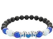 [Generic] Mothers Day Gift, Luminous Bead Stretch Bracelet For Mom, Glowing In The Dark Glass Beads Bracelet, BirthdayMom