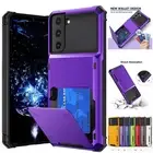 For Samsung Galaxy S24 S23 S22 A14 A34 A54 S21 FE Ultra Card Wallet Case Cover