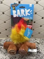 BARK Peanuts Beagle Scout Collection "A'hound The Campfur" Dog Squeaky Toy/New